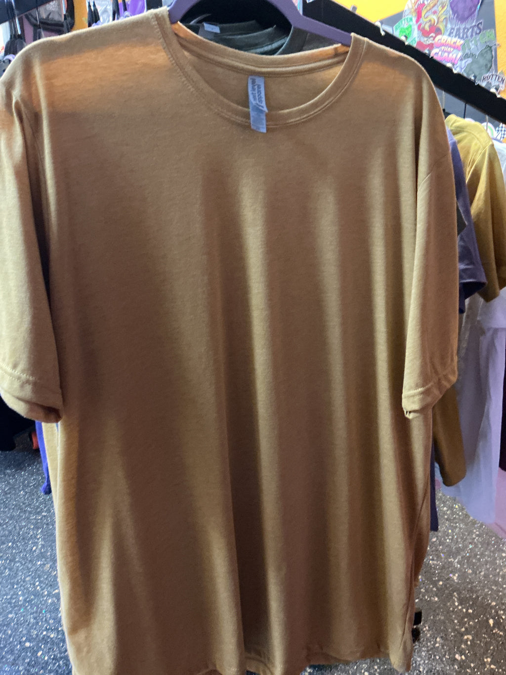 Triblend Tee-Heather Yellow YOU PICK LOGO