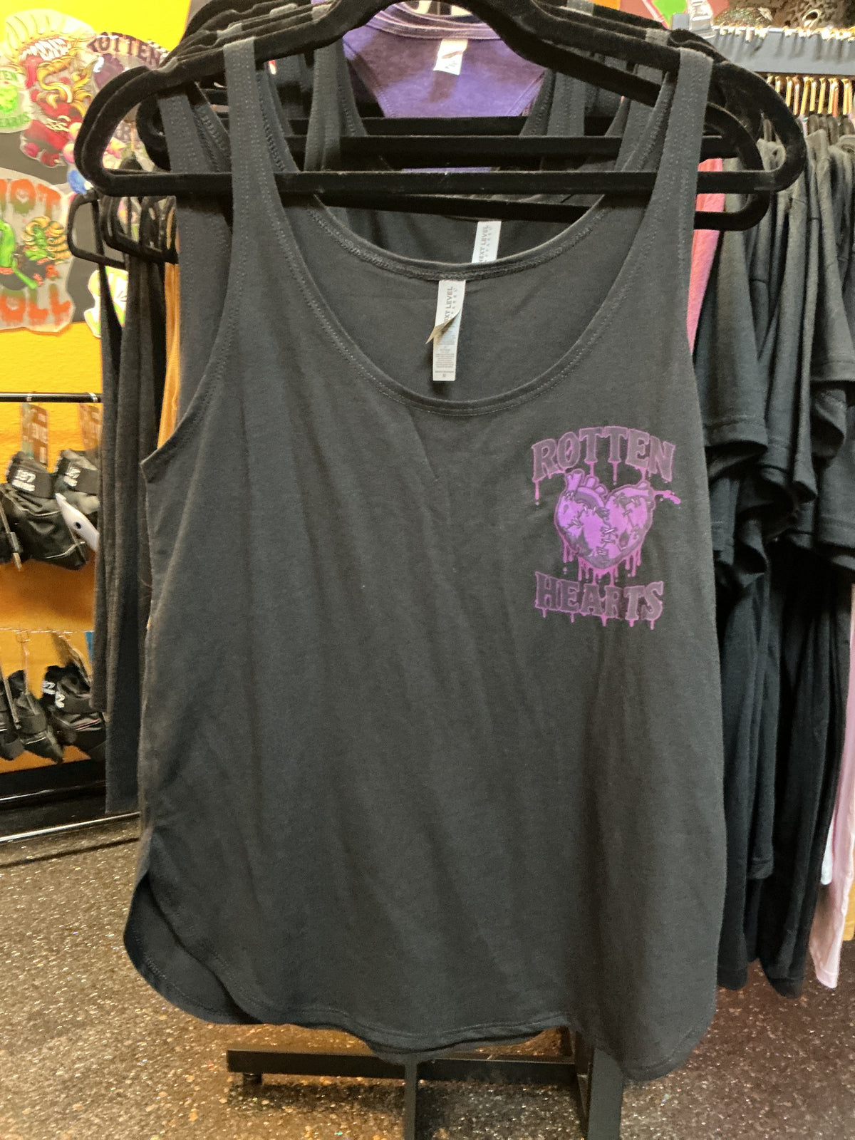 Festival Tank-🖤Purp pocket on Black 💜
