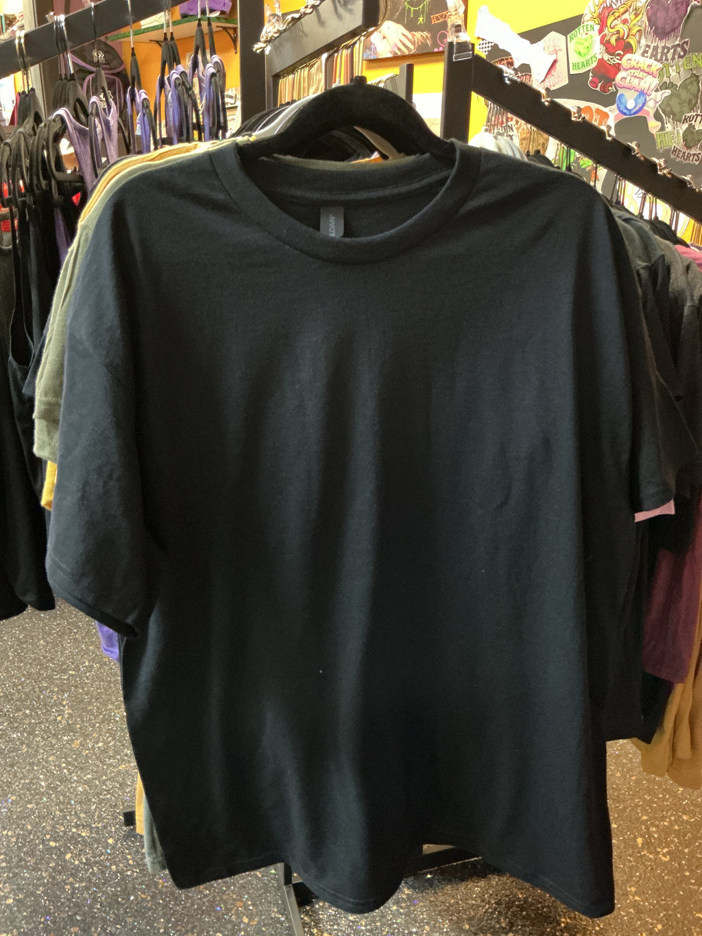 Cotton Tee-Black YOU PICK LOGO