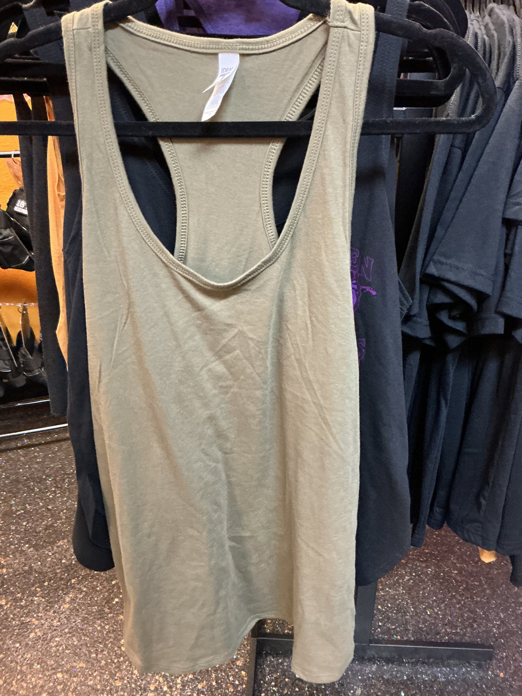 RH Tank-Army Green  YOU PICK LOGO