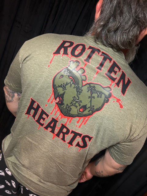 Rotten Rad Tee-Grungy Green