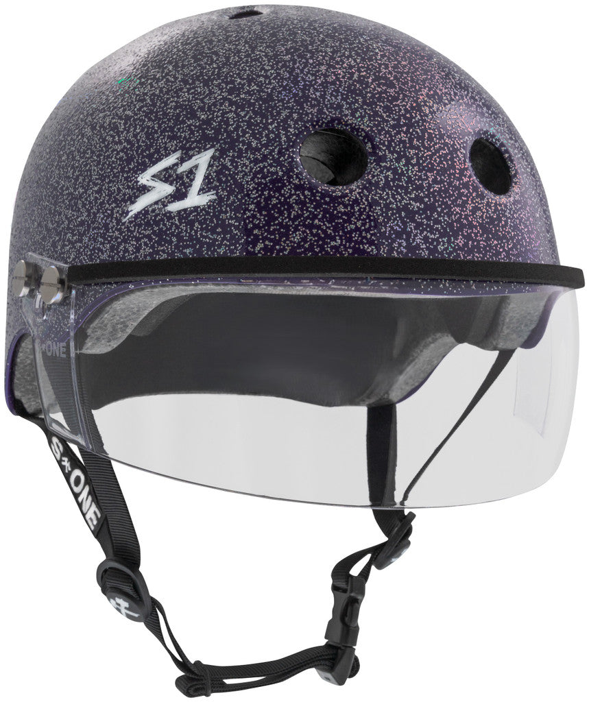 S ⚒️ One Lifer Visor Purple Glitter